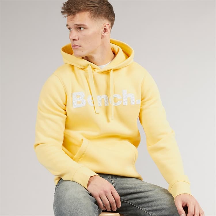 Bench Heren Skinner Spots Hoodie Pastel Yellow