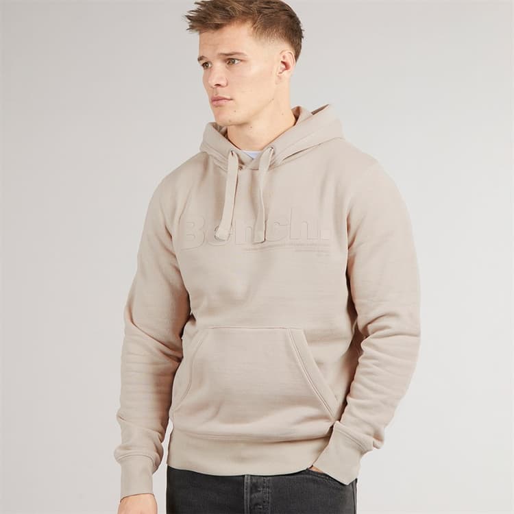 Bench Heren Trassi Hoodie Stone Grey