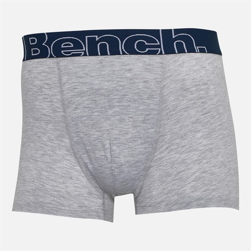 Bench Heren Dekker Drie Pak Boxers Navy Aop/Sage Green/Grey Marl - Afbeelding 3