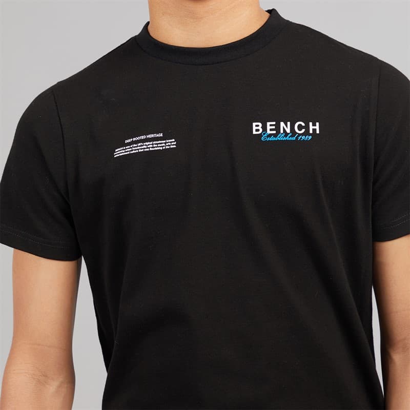 Bench Jongens Biller T shirt En Korte Broek Set Zwart - Afbeelding 3