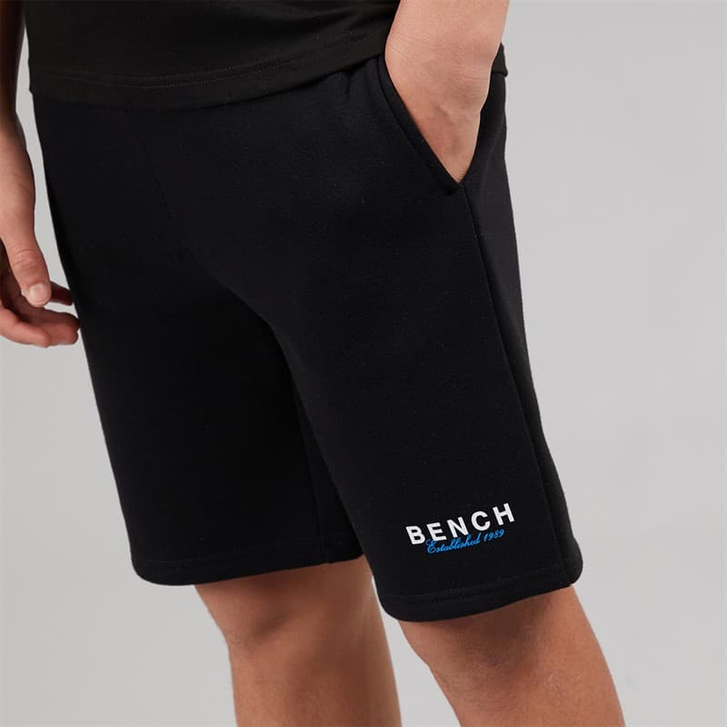 Bench Jongens Biller T shirt En Korte Broek Set Zwart - Afbeelding 5