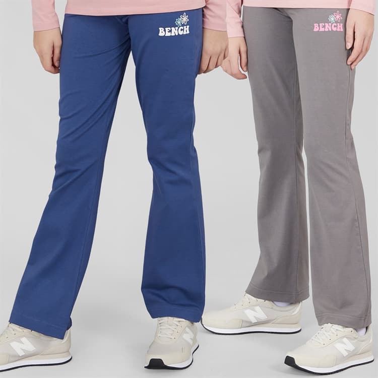 Bench Meisjes Torva Set van 2 Leggings Grijs Marl/Navy Grey Marl / Navy