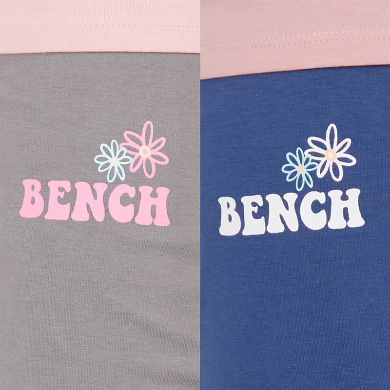 Bench Meisjes Torva Set van 2 Leggings Grijs Marl/Navy Grey Marl / Navy - Afbeelding 3