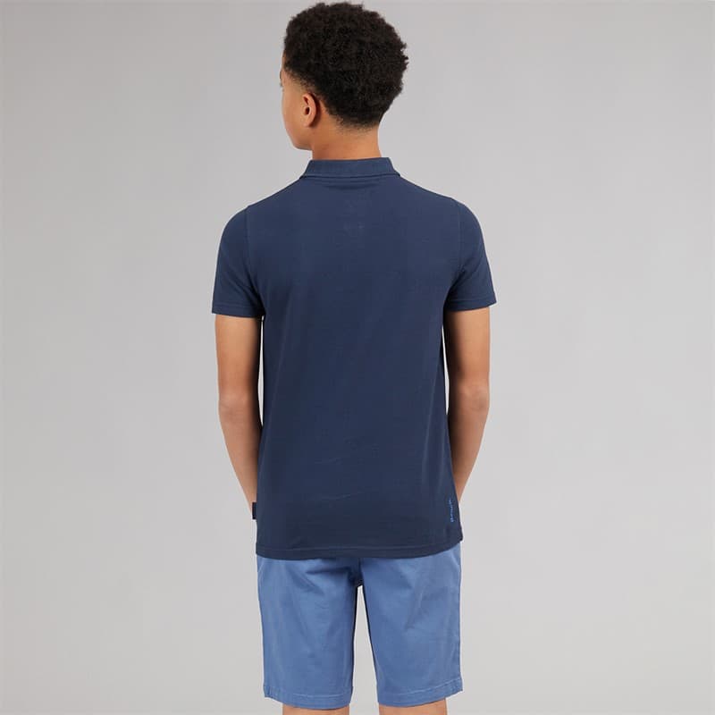 Bench Jongens Litras Poloshirt En Shorts Set Navy/Mid Blue - Afbeelding 2