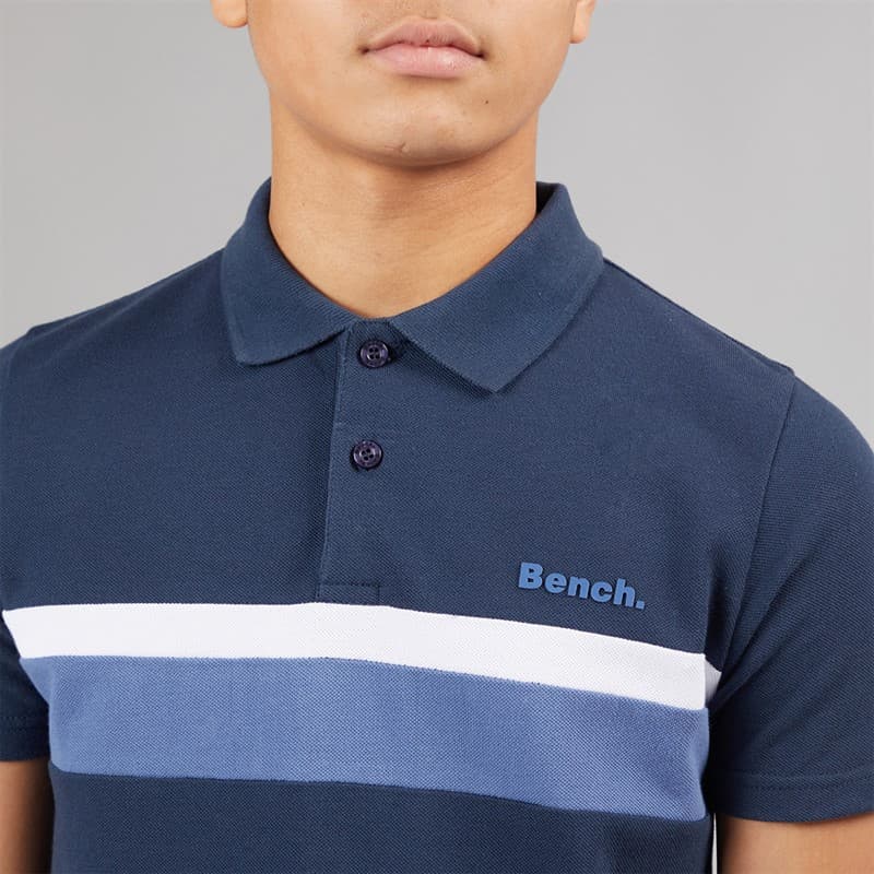 Bench Jongens Litras Poloshirt En Shorts Set Navy/Mid Blue - Afbeelding 3