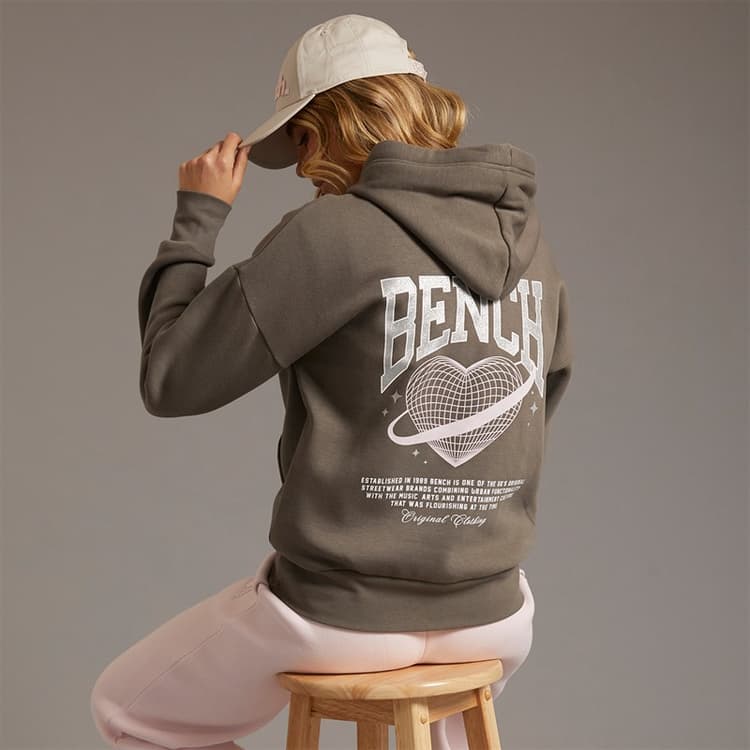 Bench Dames Nikah Hoodie Charcoal