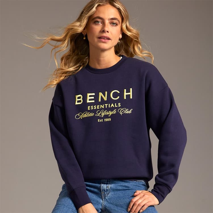 Bench Dames Rion Oversized Sweatshirt Deep Navy
