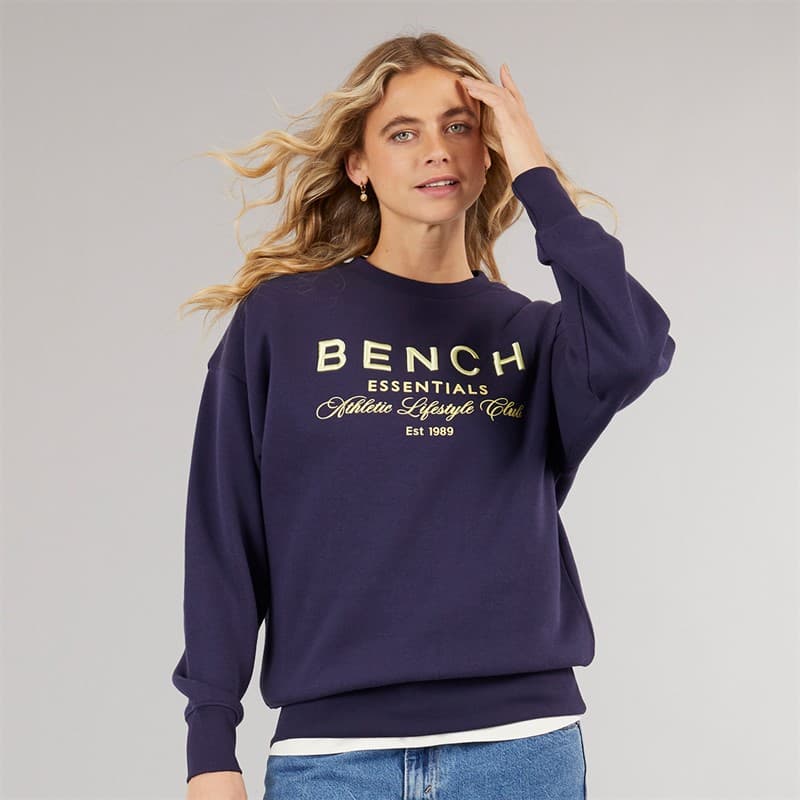 Bench Dames Rion Oversized Sweatshirt Deep Navy - Afbeelding 3