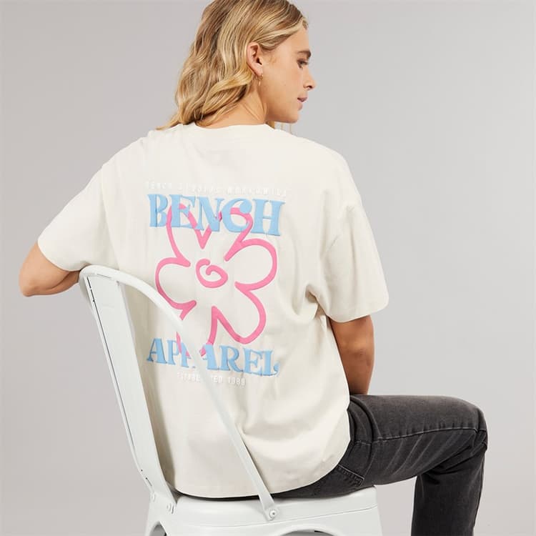 Bench Dames Dernia T-shirt Off White