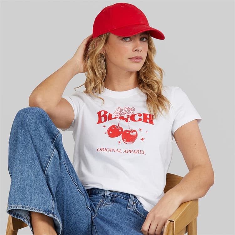 Bench Dames Sorren T-Shirt Wit