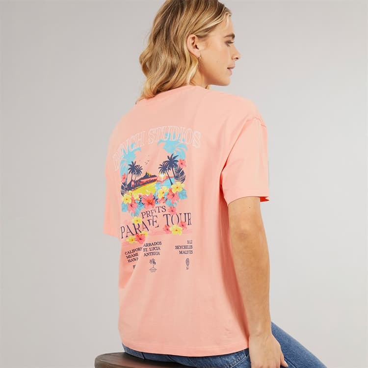 Bench Dames Craya T-shirt Pink Coral