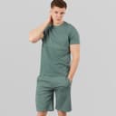 Bench Heren Varem T-shirt en korte broek set Basalt Green