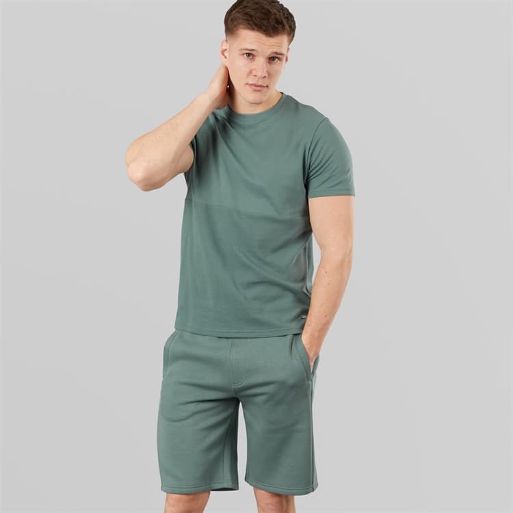 Bench Heren Varem T-shirt en korte broek set Basalt Green