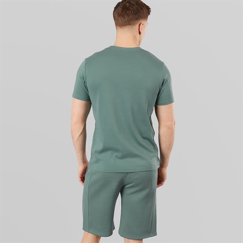 Bench Heren Varem T-shirt en korte broek set Basalt Green - Afbeelding 2