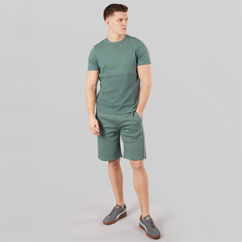 Bench Heren Varem T-shirt en korte broek set Basalt Green - Afbeelding 4