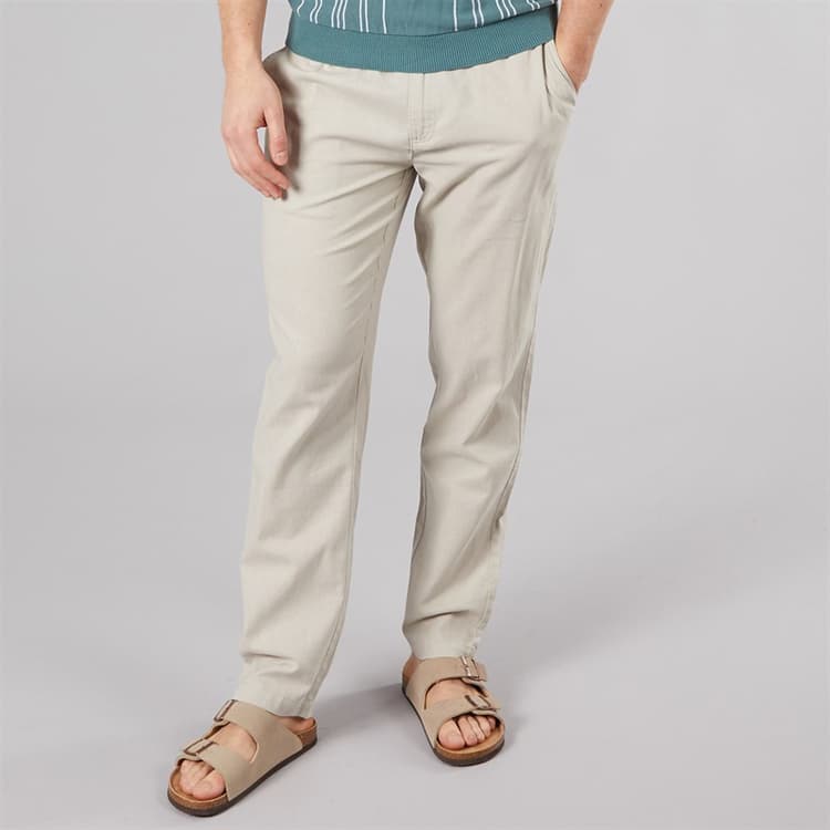 Bench Heren Semand Linnenmix Broek Sand