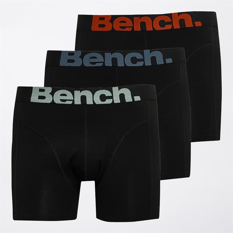 Bench Heren Luthen Drie Pack Bamboe Boxers Zwart