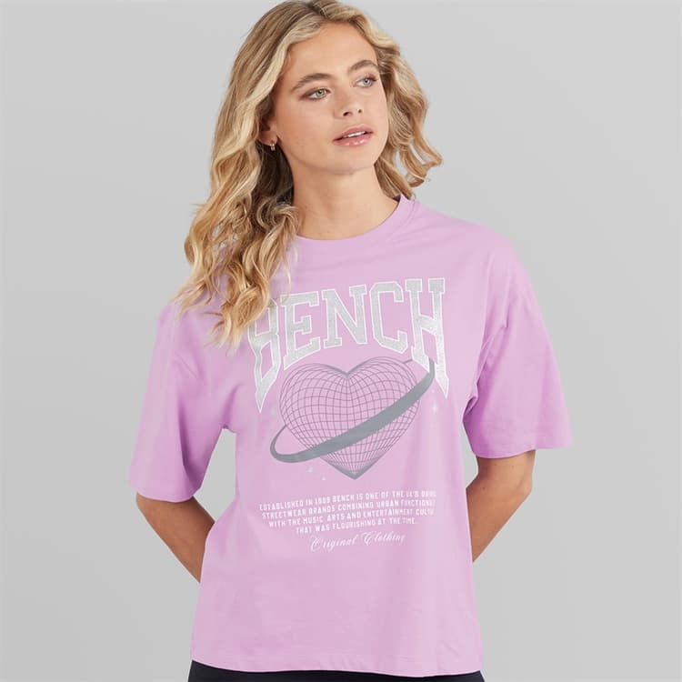 Bench Dames Jilen T-shirt Lilac Breeze