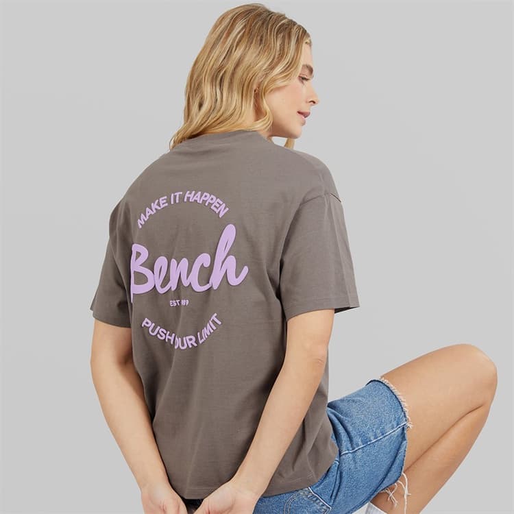Bench Dames Enalla T-shirt Charcoal