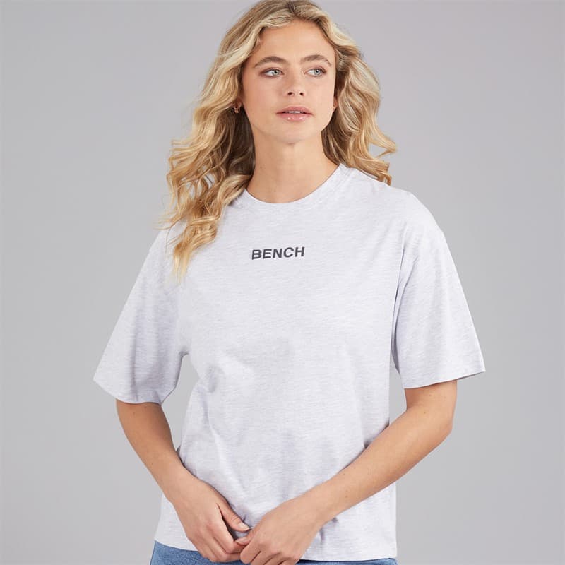 Bench Dames Lilla T-shirt Ice Grey Marl - Afbeelding 2