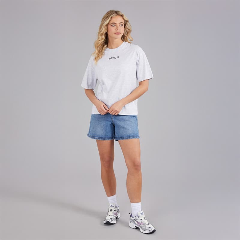Bench Dames Lilla T-shirt Ice Grey Marl - Afbeelding 4