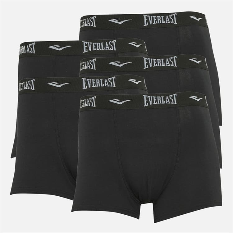 Everlast Herenslipjes Zwart/Zwart 5-pack
