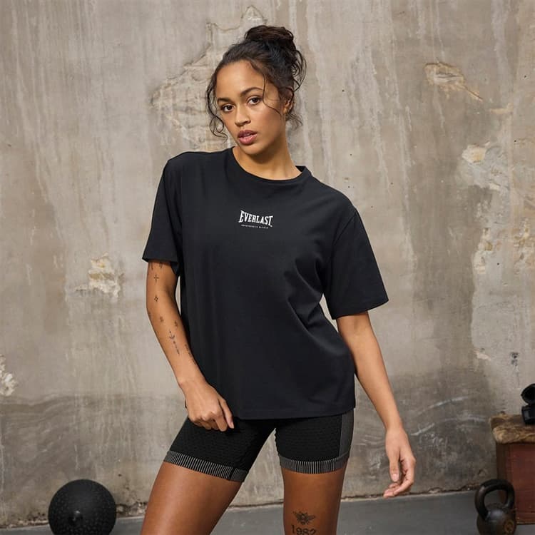 Everlast T-shirt zwart dames