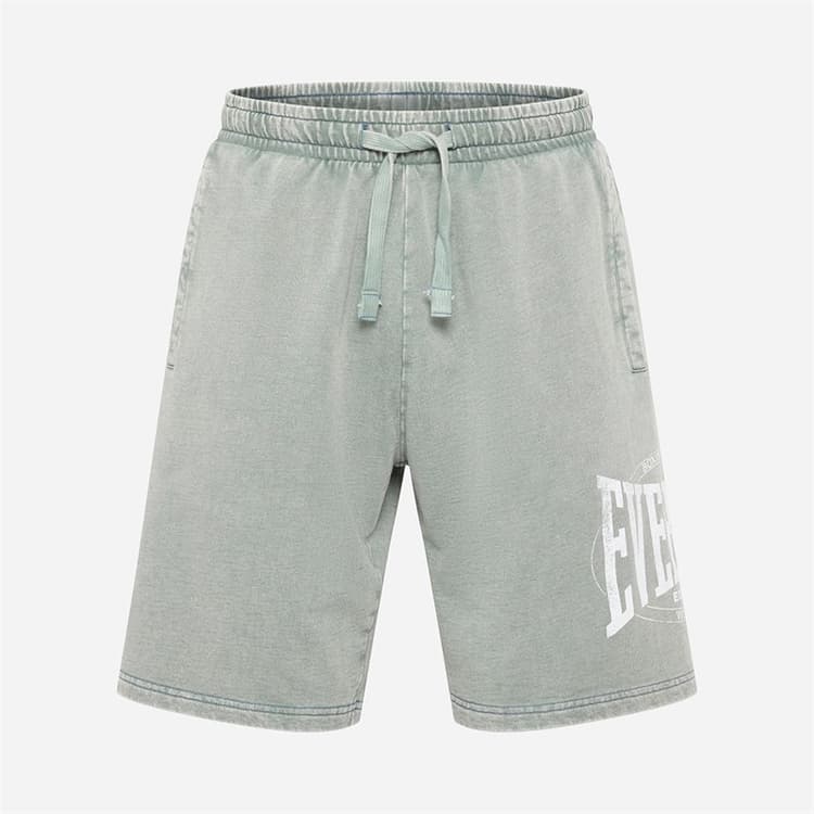 Everlast Heren Gewassen Sweatbroek Korte Broek Smoke Blue