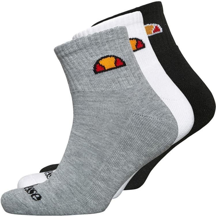 Ellesse Unisex Quarter Enkelsokken Meerkleurig