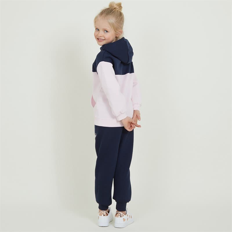Ellesse Hoodie en Joggingbroek Set voor Meisjes Eloise Logo Navy/Roze - Afbeelding 2
