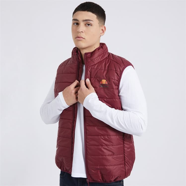 Ellesse Heren Portina Bodywarmers Bordeauxrood