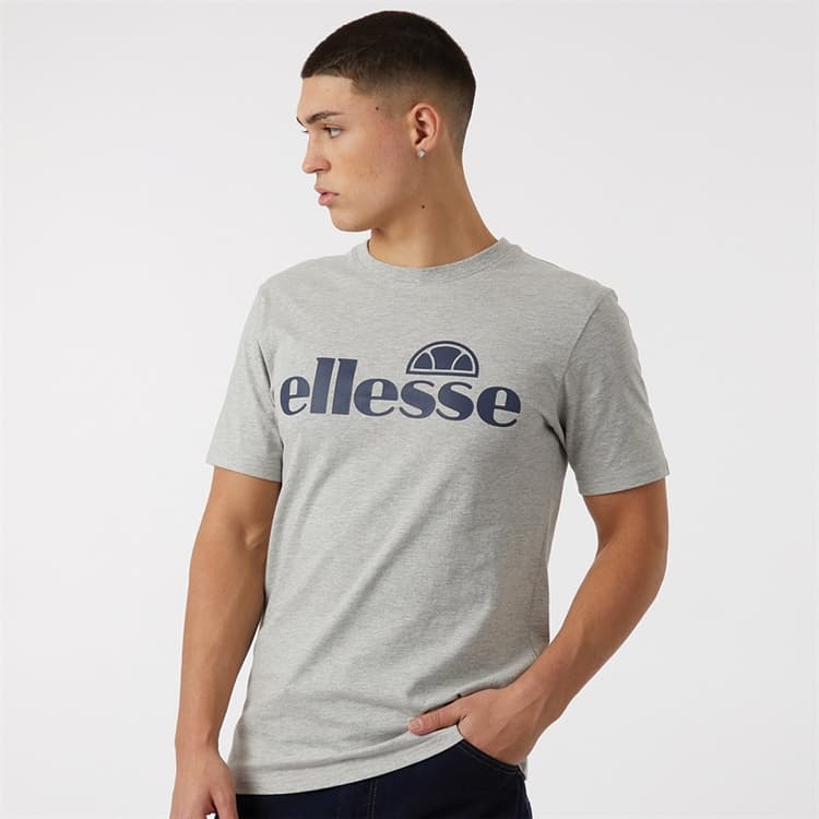 Ellesse T-shirt met Cleffios logo grijs melange heren