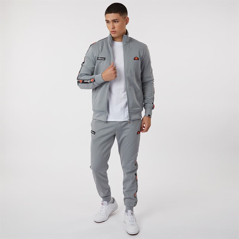 Ellesse Herensportpak Giraldo Getapete Poly Grijs - Afbeelding 1