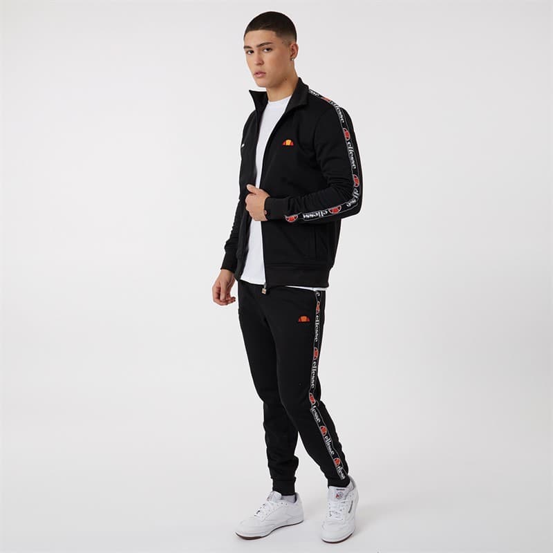 Ellesse Heren Giraldo Getapete Poly Trainingspak Zwart - Afbeelding 1