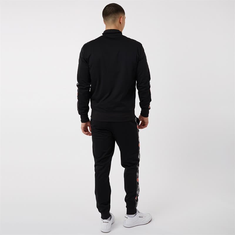 Ellesse Heren Giraldo Getapete Poly Trainingspak Zwart - Afbeelding 2