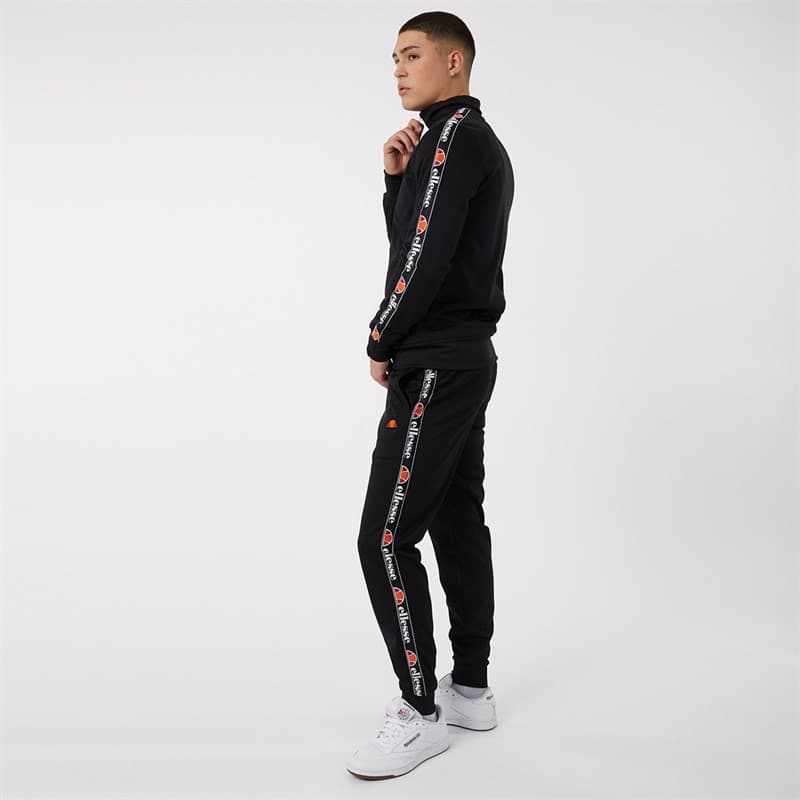 Ellesse Heren Giraldo Getapete Poly Trainingspak Zwart - Afbeelding 3