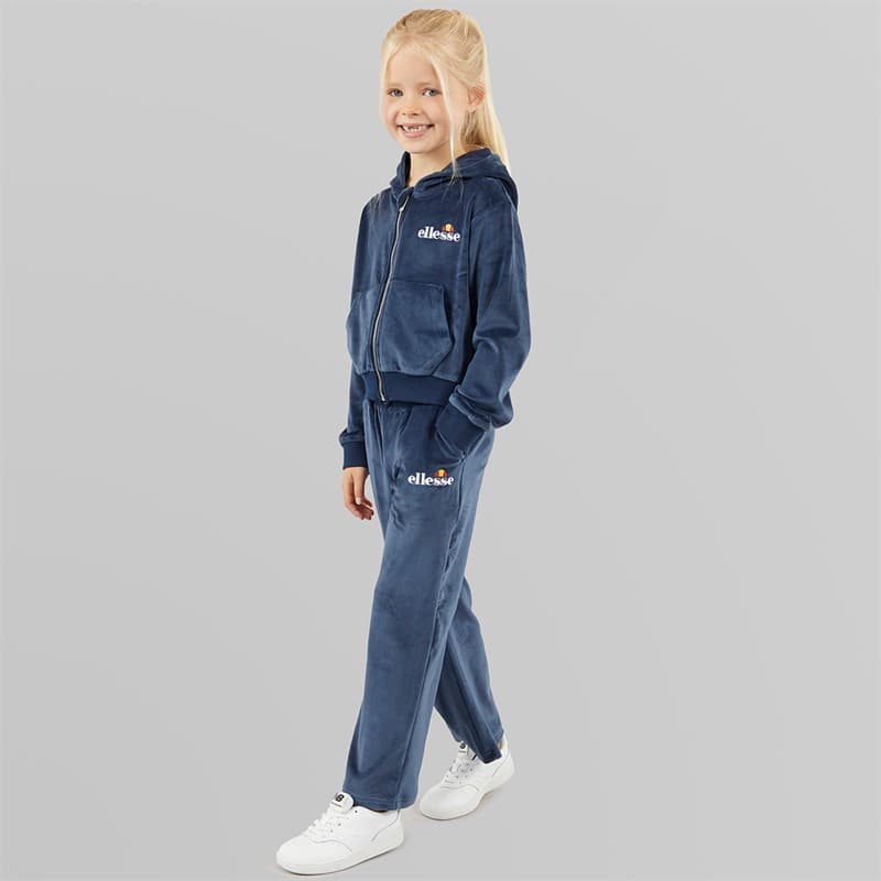 Ellesse Meisjes Hazel Velours Hoodie En Joggingbroek Navy - Afbeelding 1