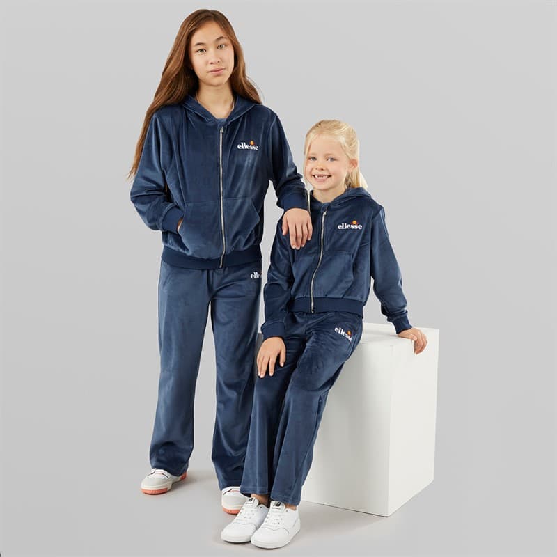 Ellesse Meisjes Hazel Velours Hoodie En Joggingbroek Navy - Afbeelding 3