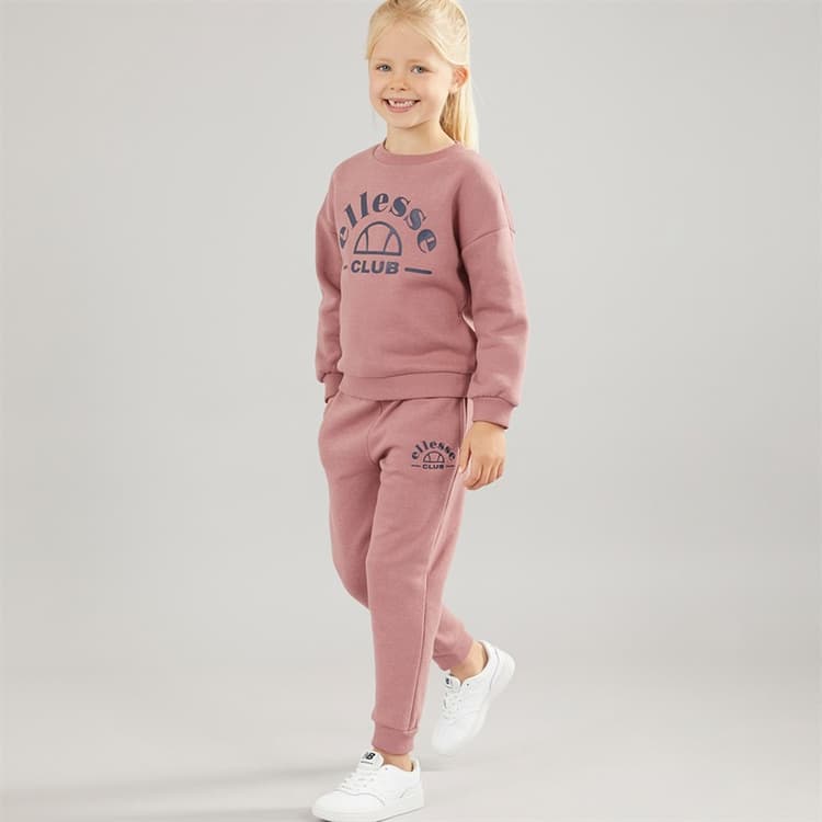 Ellesse Meisjes Kayla Sweatshirt En Joggingbroek Roos
