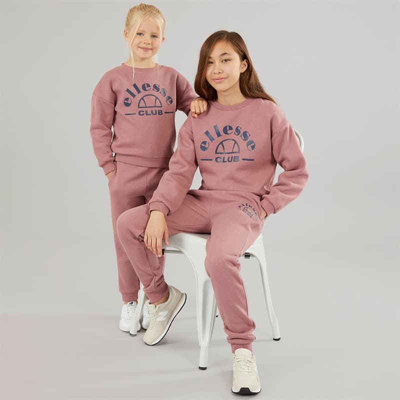 Ellesse Meisjes Kayla Sweatshirt En Joggingbroek Roos - Afbeelding 3