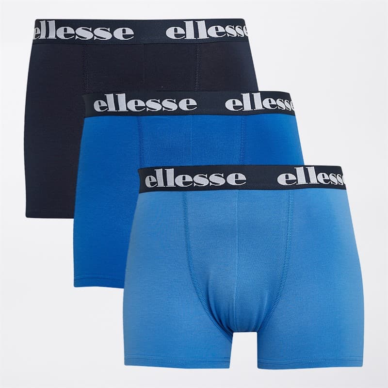 Ellesse Heren Drie Pak Boxer Trunks Marineblauw / Blauw - Afbeelding 1