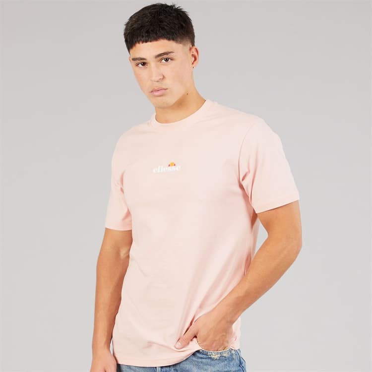 Ellesse Heren Ollio 2 Centraal Logo T-shirt Light Pink