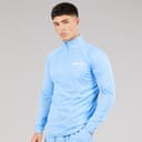 Ellesse Heren Brandon 1/4 Rits Hardloopshirt Blauw