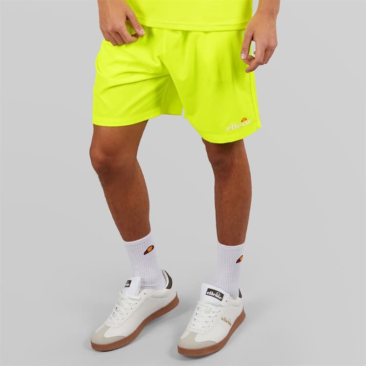 Ellesse Heren Beveth 7 Inch Hardloopbroek Neon Yellow