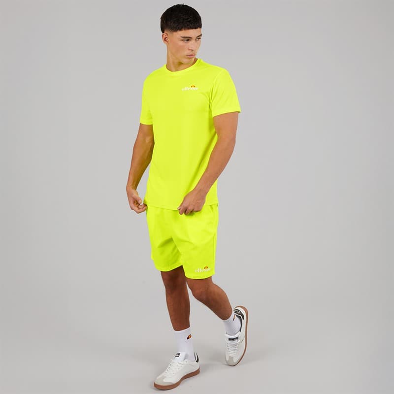 Ellesse Heren Beveth 7 Inch Hardloopbroek Neon Yellow - Afbeelding 4