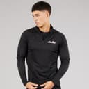 Ellesse Heren Brandon 1/4 Rits Hardloopshirt Zwart
