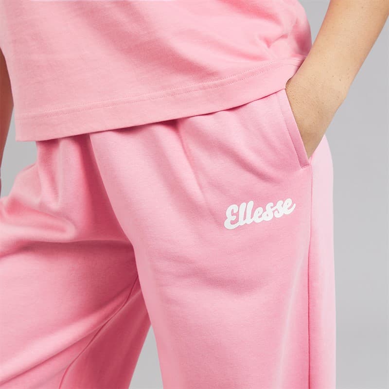 Ellesse Dames Rochella Wijde Pijp Sweatbroek Bright Pink - Afbeelding 3