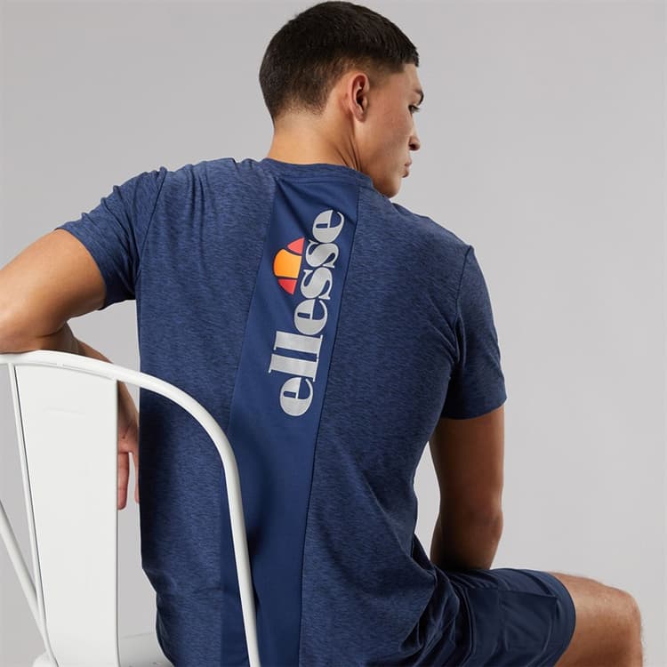 Ellesse Heren Dundalk Hardloop Top Navy Marl