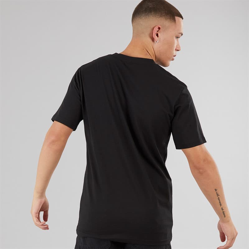 Ellesse Heren Cleffios Logo T-shirt Zwart/Wit - Afbeelding 2