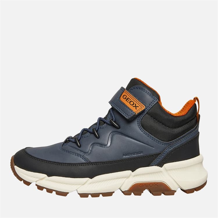GEOX Junior Jongens Flexypher Plus Laarzen Marineblauw / Zwart